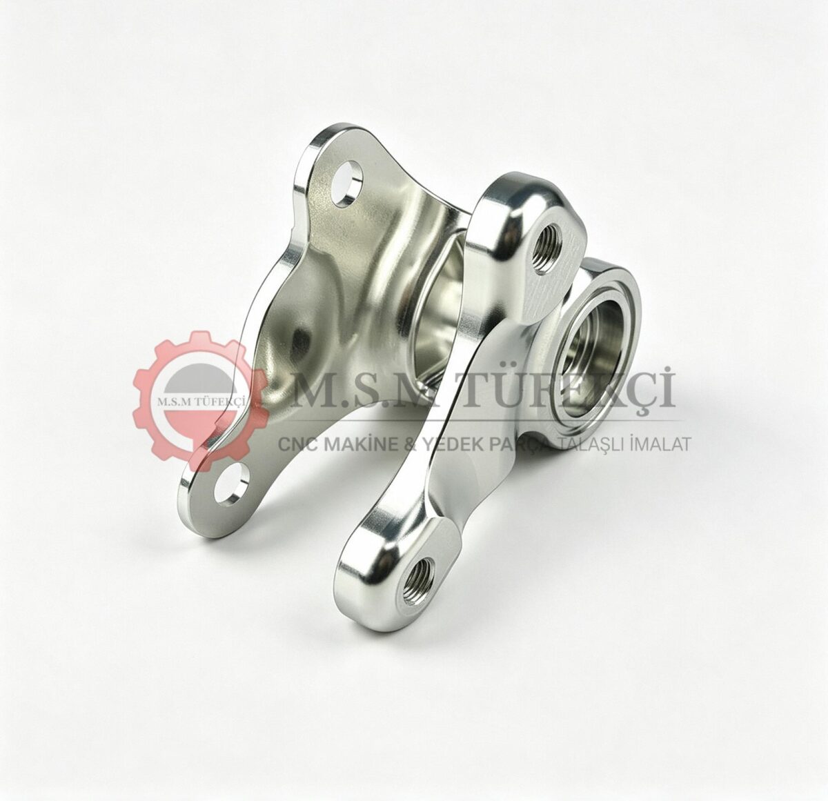 Alüminyum çatal bağlantı elemanı clevis CNC torna freze