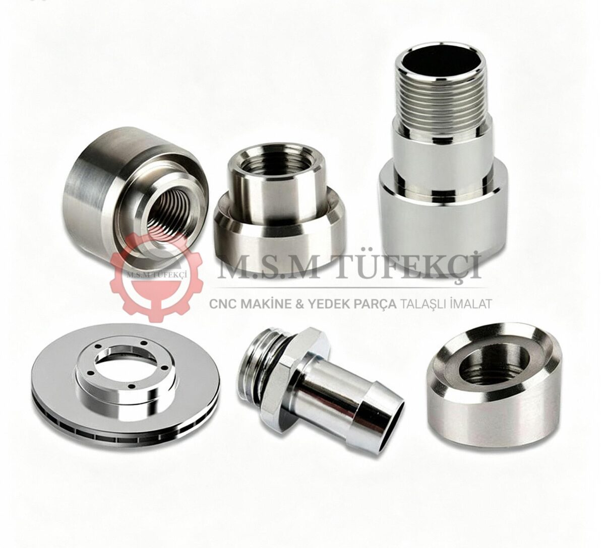 Hidrolik rekor dişli adaptör hava kanallı disk CNC torna