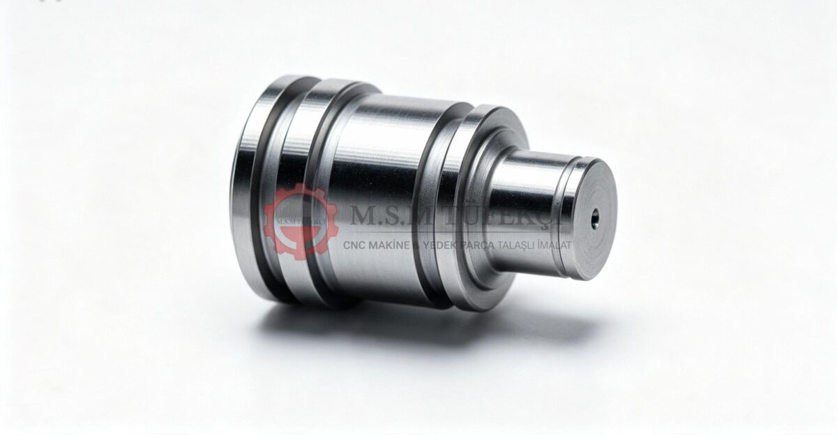 Kademeli hidrolik piston mili O-ring kanallı CNC torna